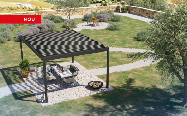 Pergolă bioclimatică cu lamele orientabile BRUSTOR B160 XL - imagine 5