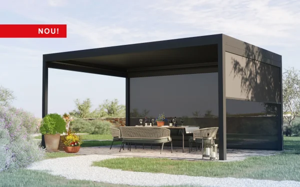 Pergolă bioclimatică cu lamele orientabile BRUSTOR B160 XL - imagine 4