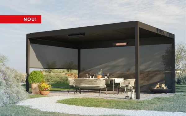 Pergolă bioclimatică cu lamele orientabile BRUSTOR B160 XL - imagine 3