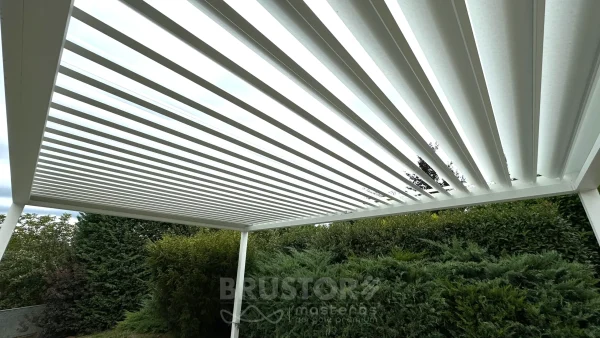 Pergolă bioclimatică cu lamele orientabile BRUSTOR B160 XL - imagine 7